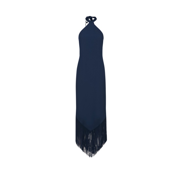 Blue Feather Dress luxury Clothing from  Luxury Handbags Marketplace