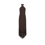 Brown Feather Dress luxury Clothing from  Luxury Handbags Marketplace