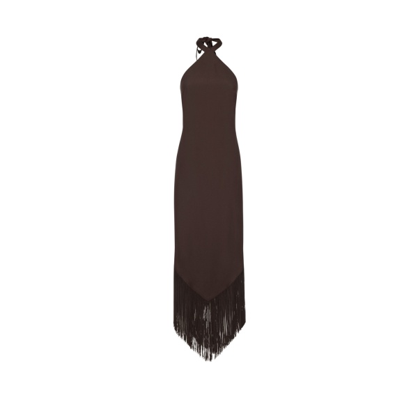 Brown Feather Dress luxury Clothing from  Luxury Handbags Marketplace