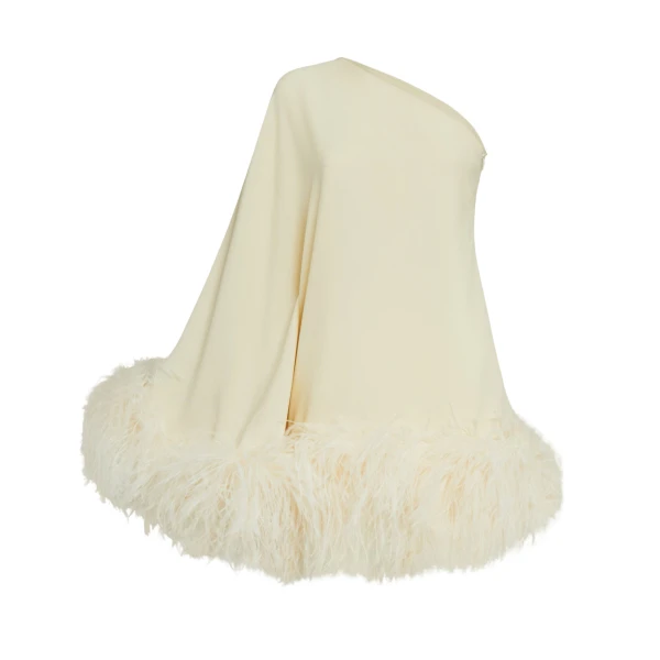 Ivory Feather Dress luxury Clothing from  Luxury Handbags Marketplace