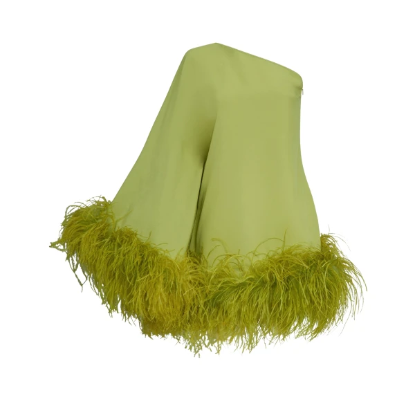 Green Feather Dress luxury Clothing from  Luxury Handbags Marketplace