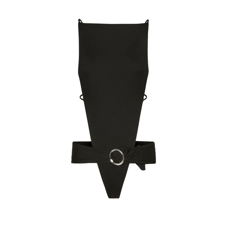 Black Feather Swimsuit luxury Beachwear from  Luxury Handbags Marketplace