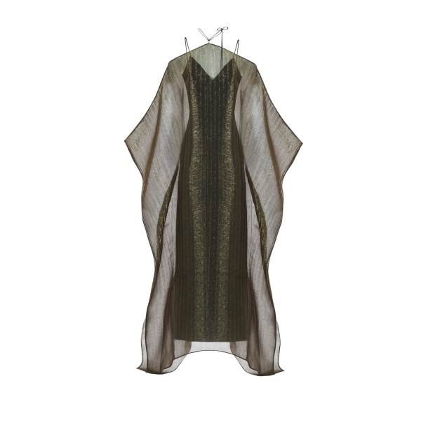 Metallic Feather Dress luxury Clothing from  Luxury Handbags Marketplace
