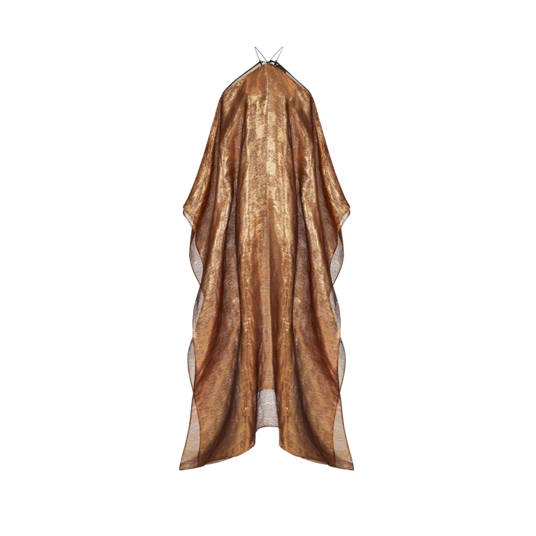 Gold Feather Dress luxury Clothing from  Luxury Handbags Marketplace