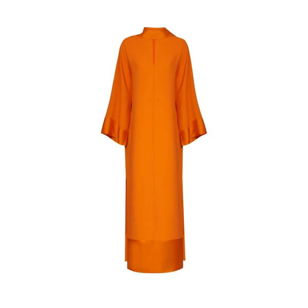 Orange Feather Dress luxury Clothing from  Luxury Handbags Marketplace