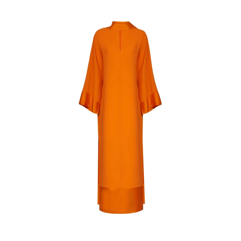 Orange Feather Dress luxury Clothing from  Luxury Handbags Marketplace