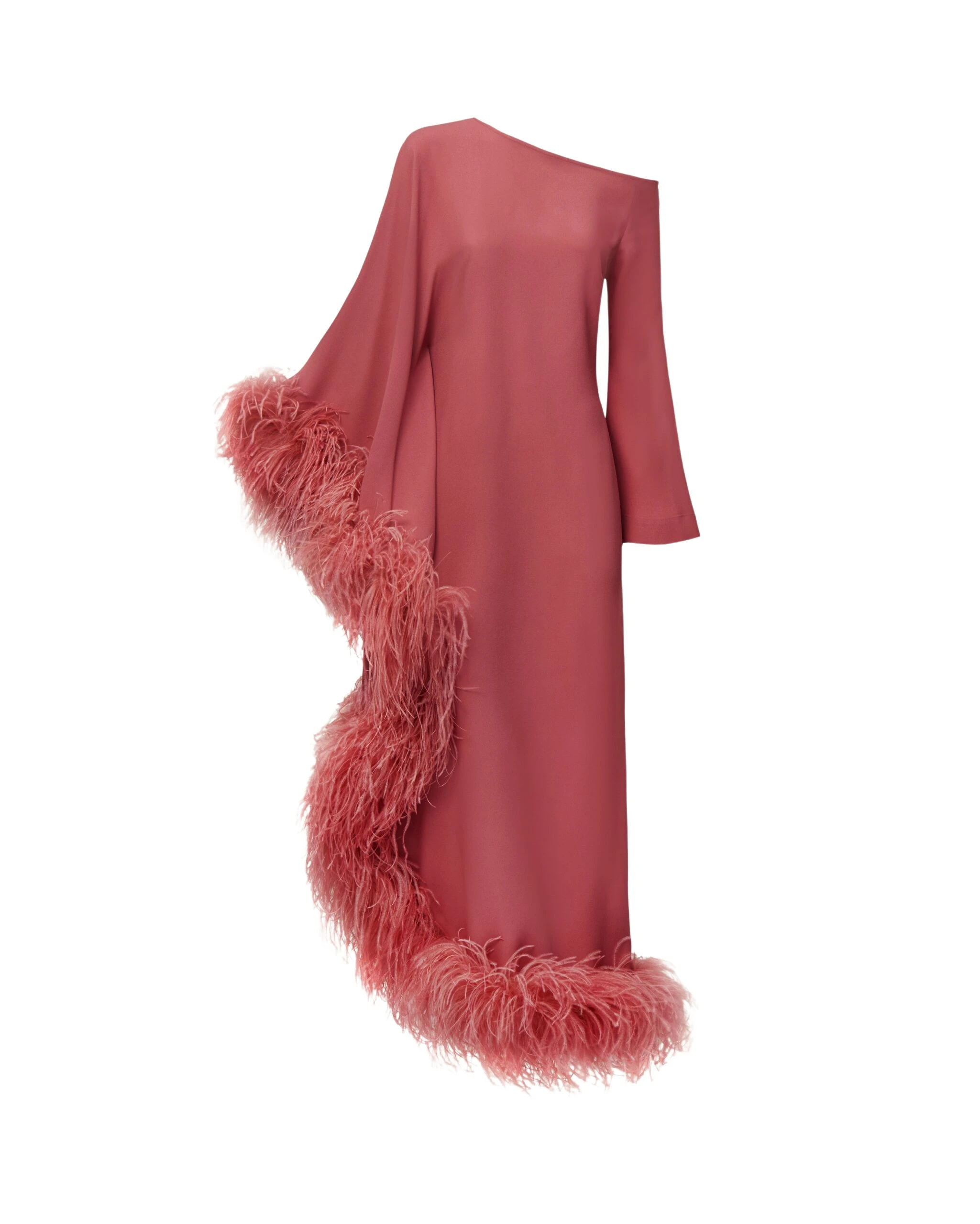 Taller-Marmo-Ubud-Extravaganza-Dress-In-Peony-scaled30608_nobg Red Feather Dress luxury Clothing from Luxury Handbags Marketplace