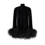 Black Feather Dress luxury Clothing from  Luxury Handbags Marketplace