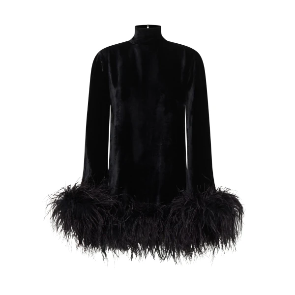 Black Feather Dress luxury Clothing from  Luxury Handbags Marketplace