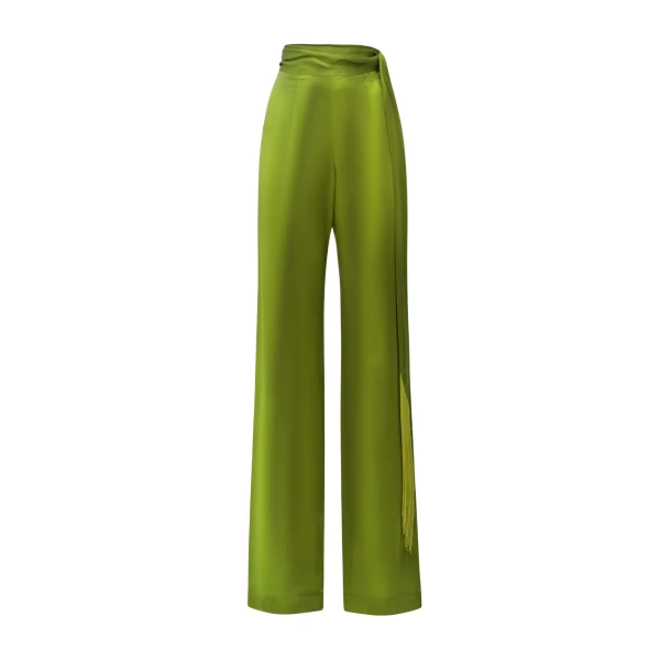 Green Feather Pant luxury Clothing from  Luxury Handbags Marketplace