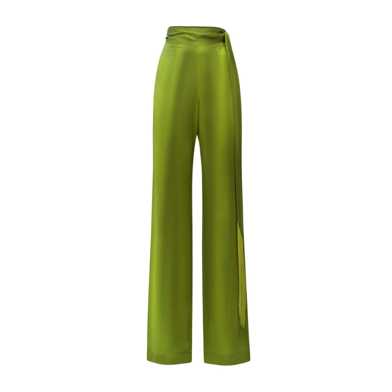 Green Feather Pant luxury Clothing from  Luxury Handbags Marketplace