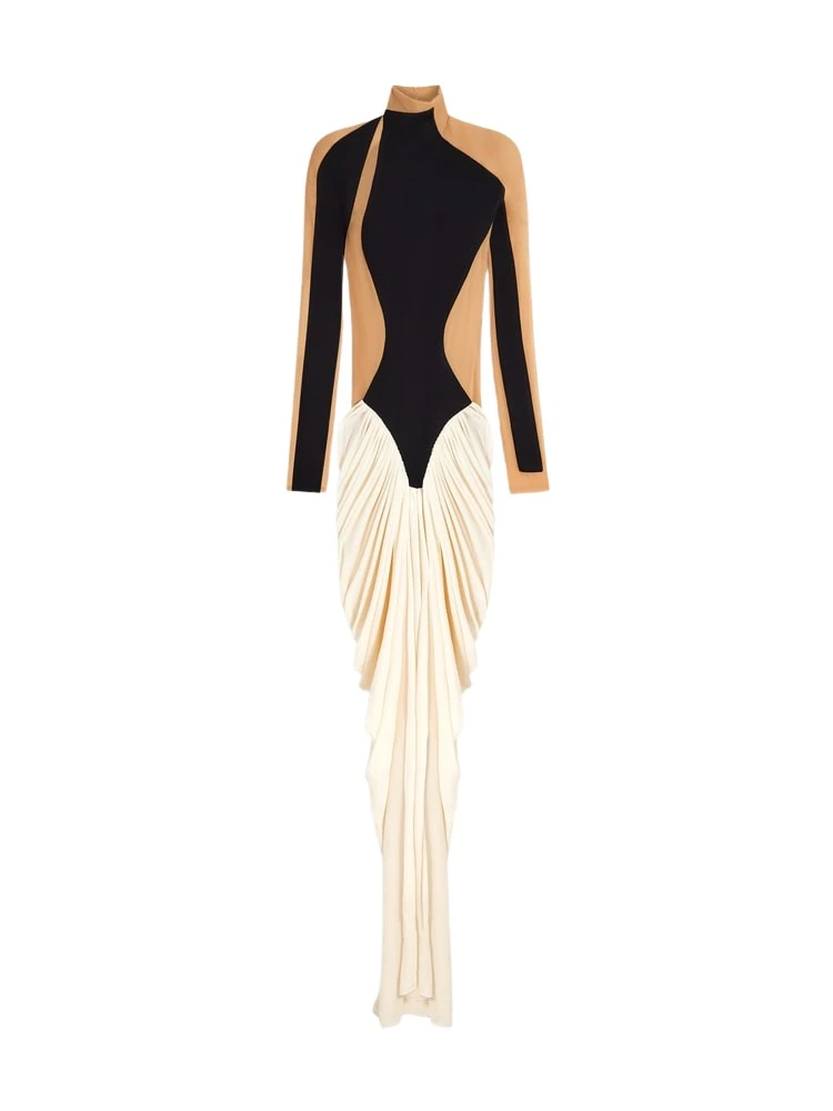 Trompe-LOeil-Bodysuit-Long-Dress39892_nobg Dresses luxury Clothing from Luxury Handbags Marketplace