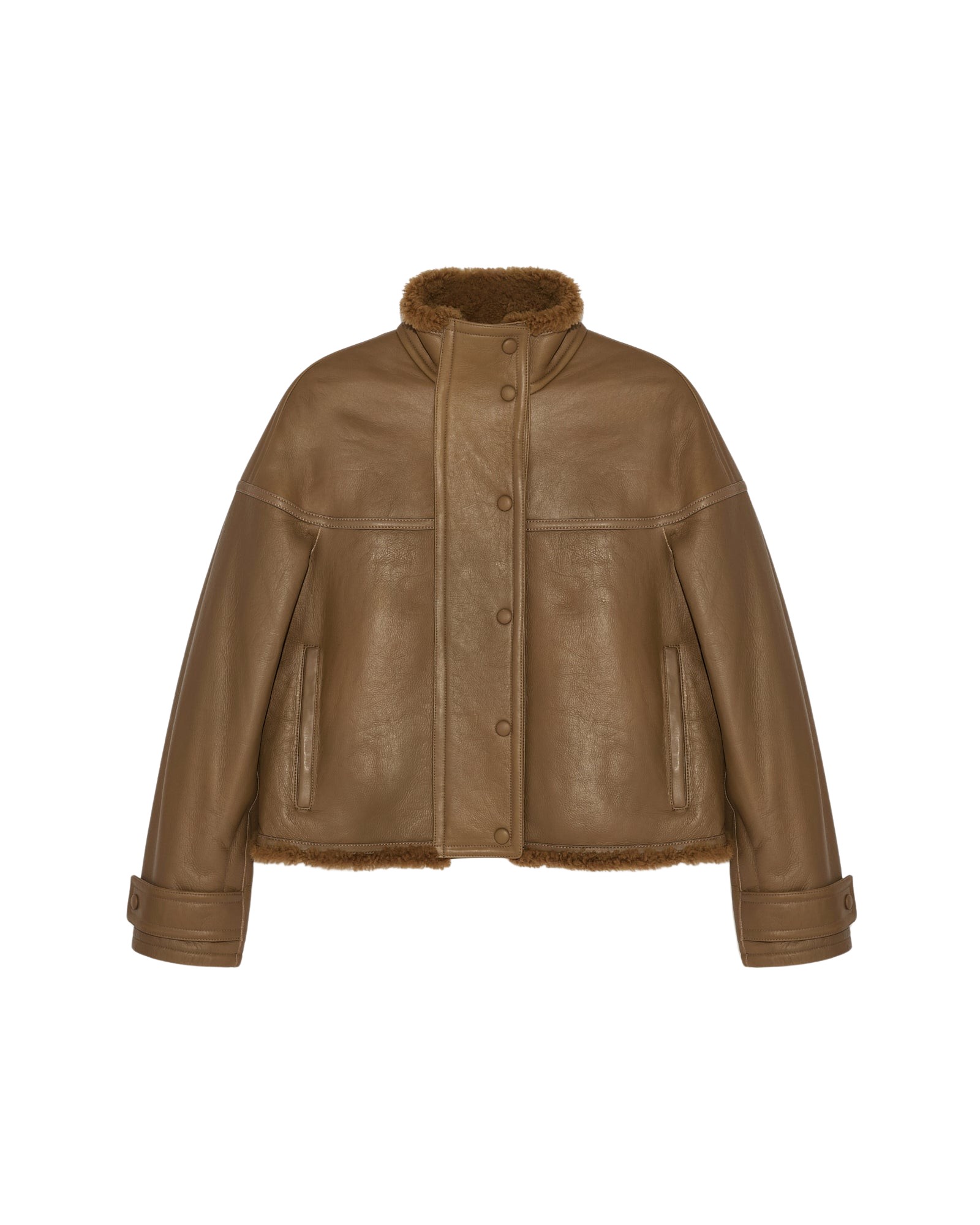Yves Salomon Gonfio Merino Cropped Jacket
