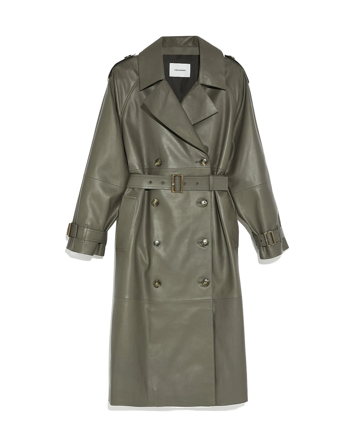 Yves-Salomon-Long-Belted-Trench-Coat-In-Lamb-Leather84388_nobg Yves Salomon Coat luxury Clothing from Luxury Handbags Marketplace