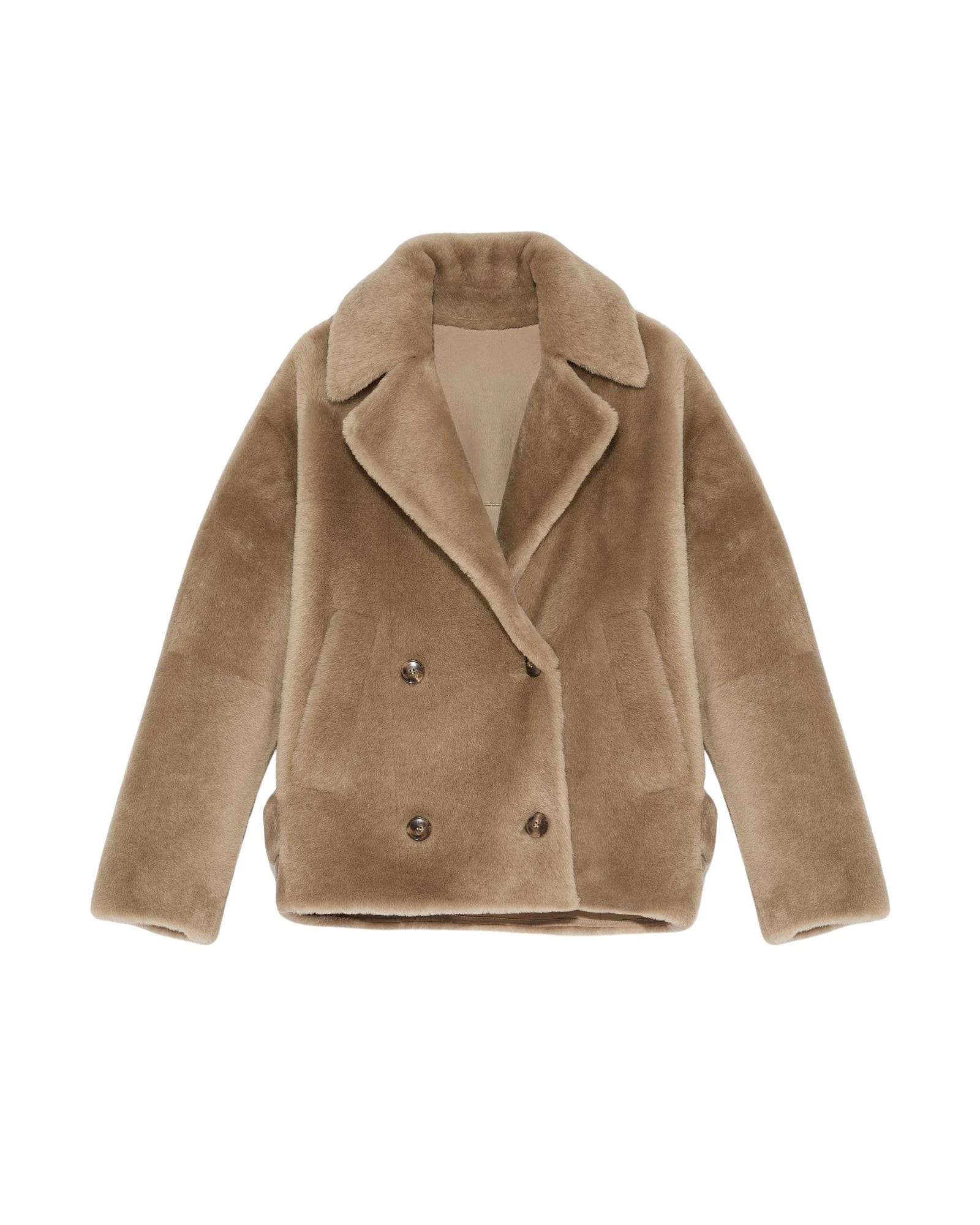 Yves-Salomon-Shearling-Pea-Jacket54985_nobg Yves Salomon Jacket luxury Clothing from Luxury Handbags Marketplace