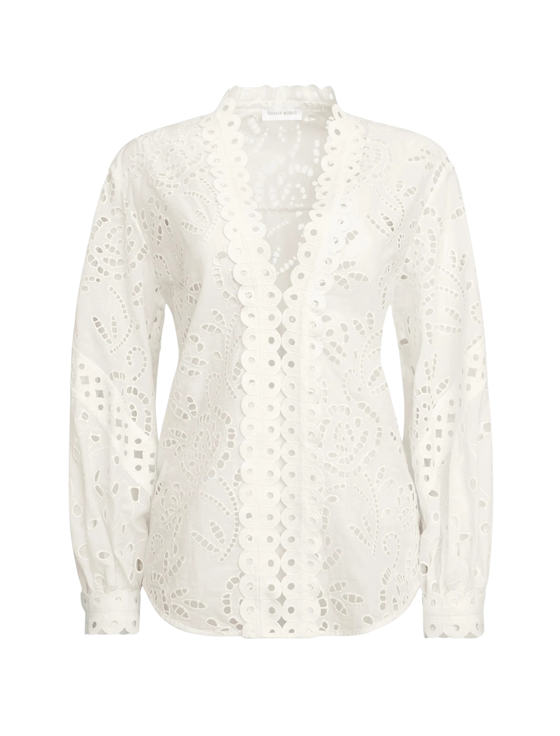 Zuhair Murad Broderie Anglaise Shirt