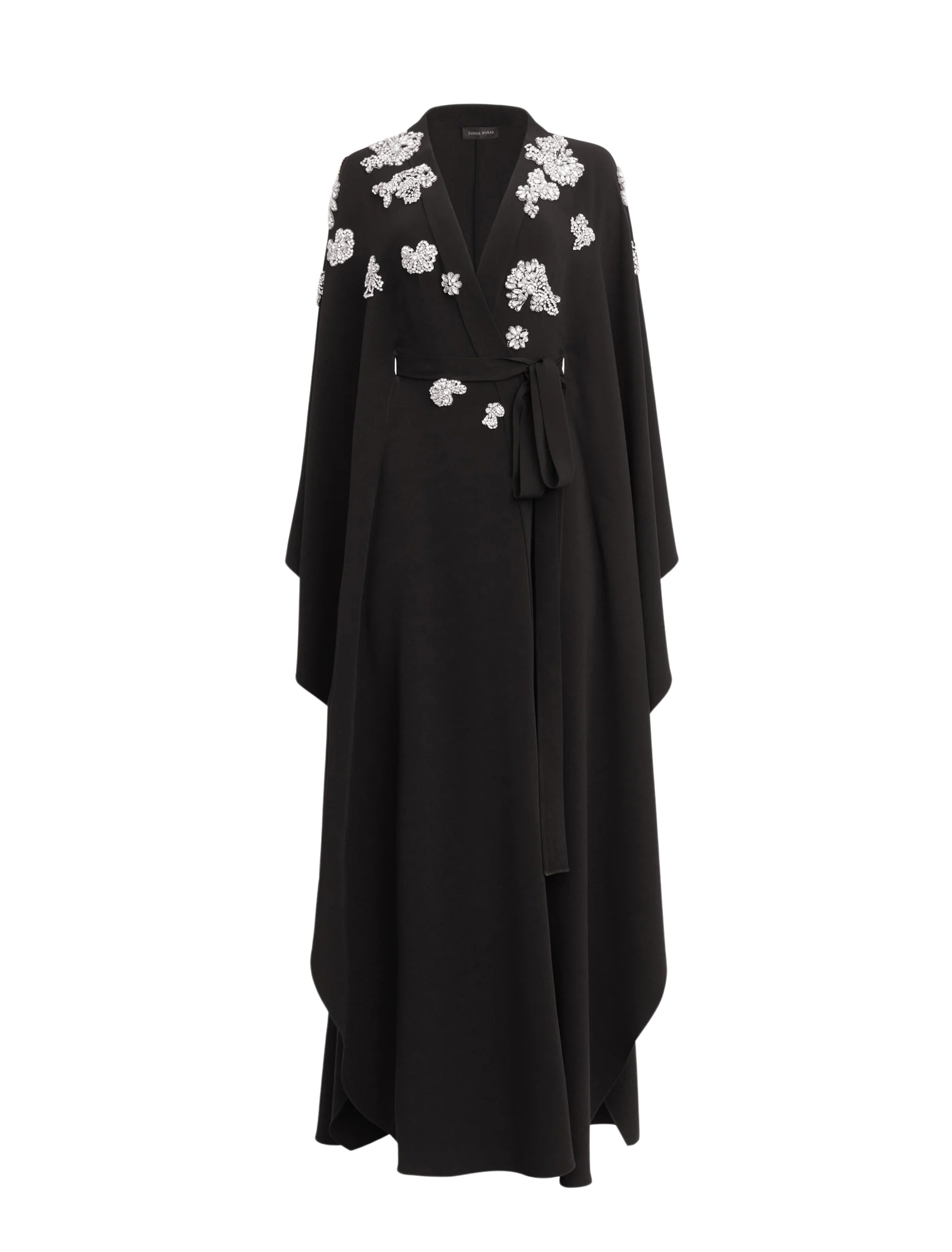 Zuhair Murad Cady Embroidered Cape Dress