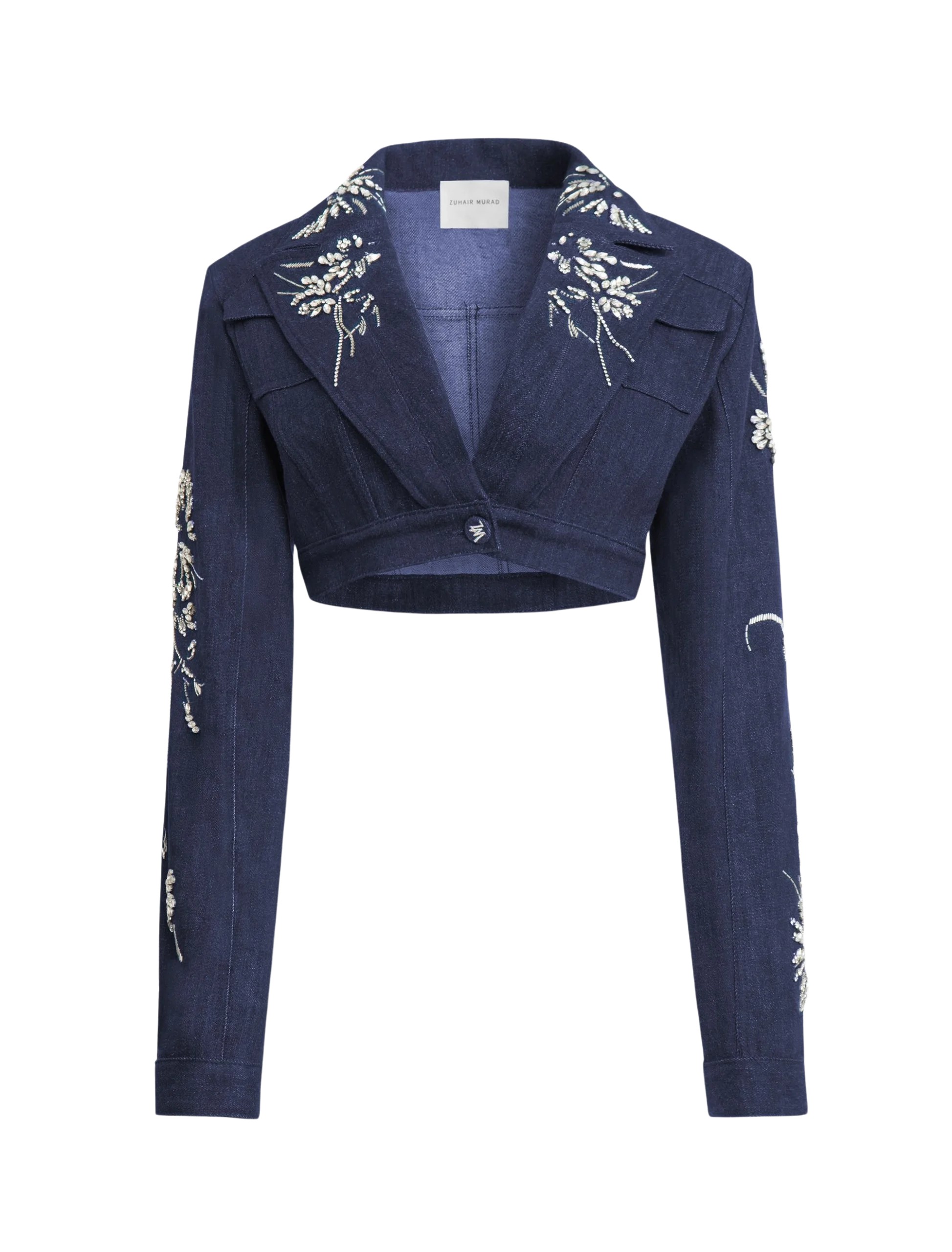 Zuhair Murad Denim Embroidered Jacket