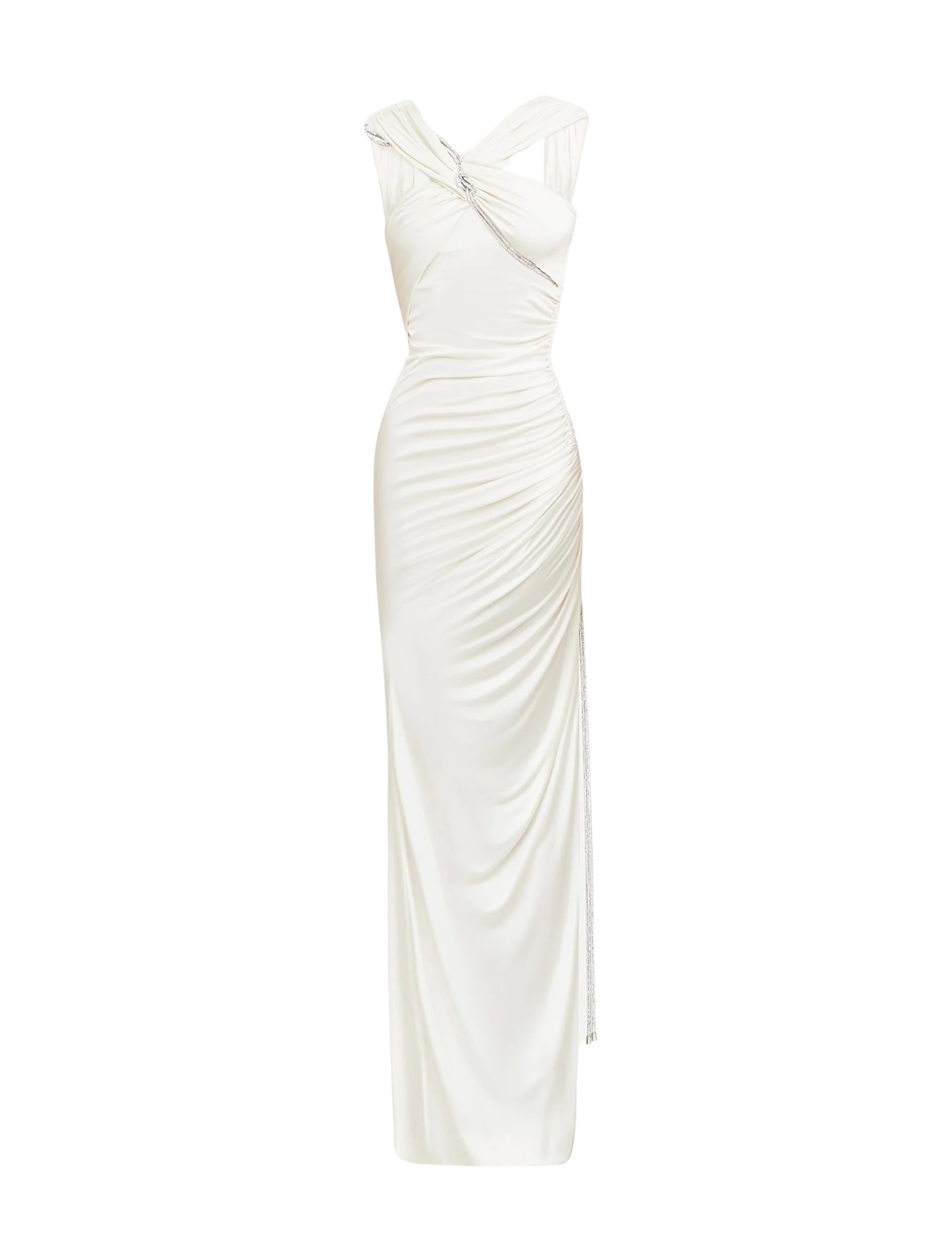Zuhair Murad Jersey Draped Long Dress