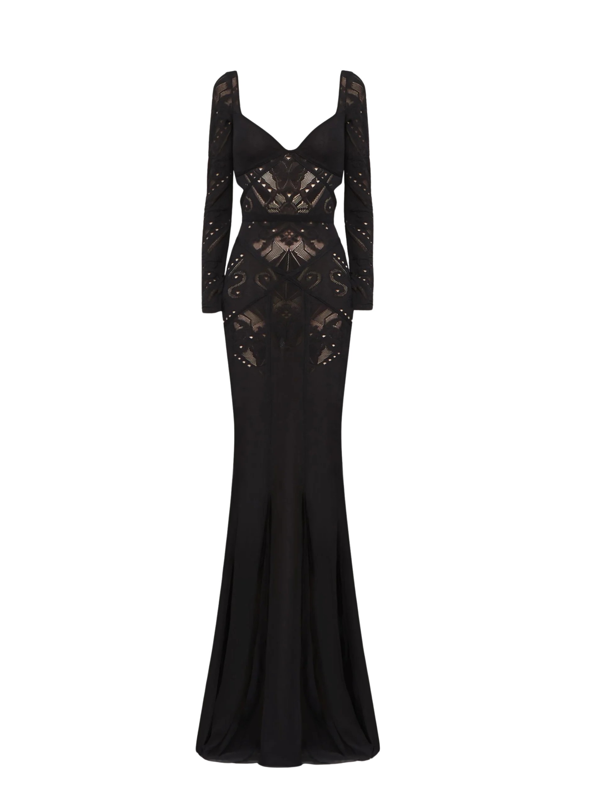 Zuhair Murad Lace Knit Long Dress