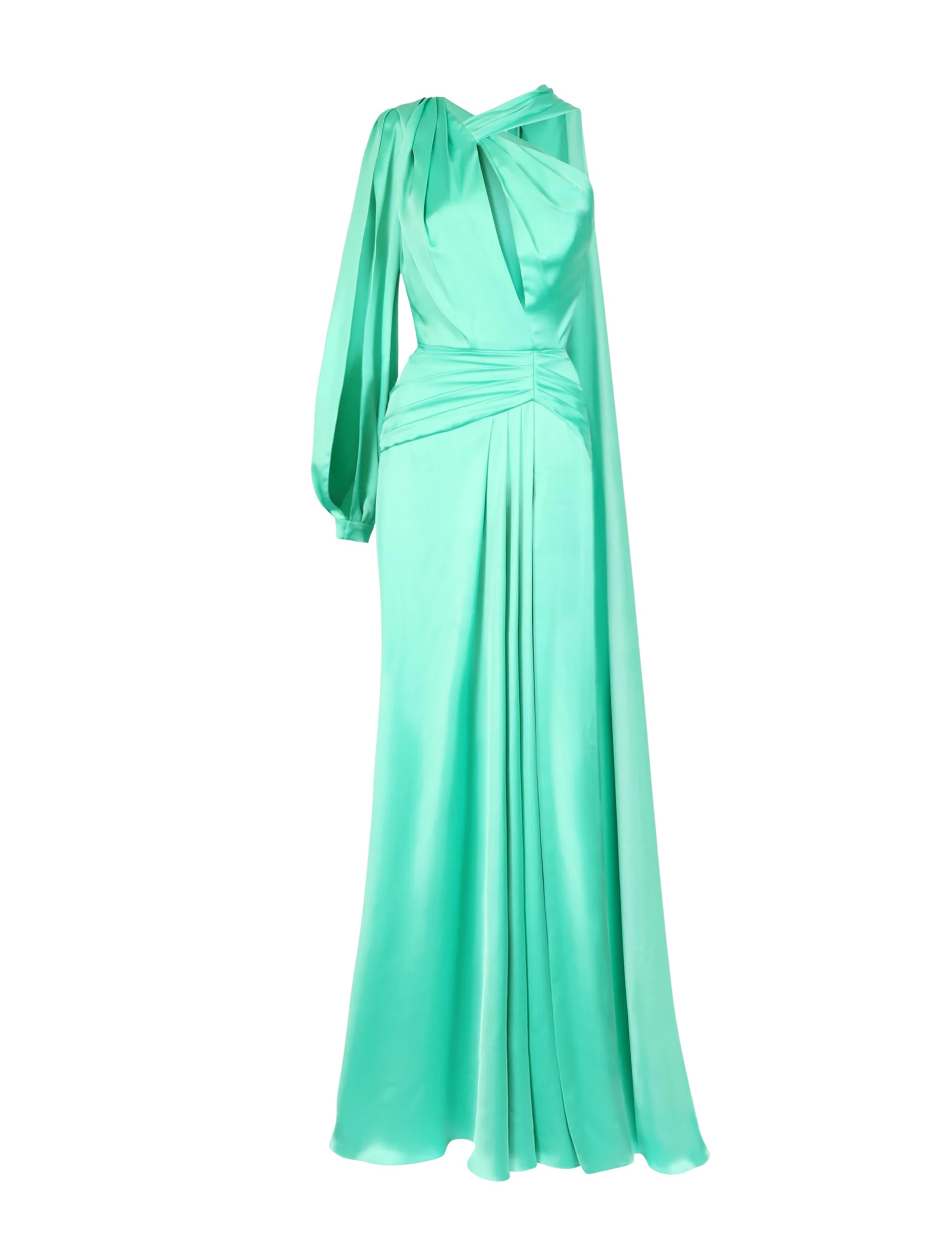 Zuhair Murad Light Satin Long Dress