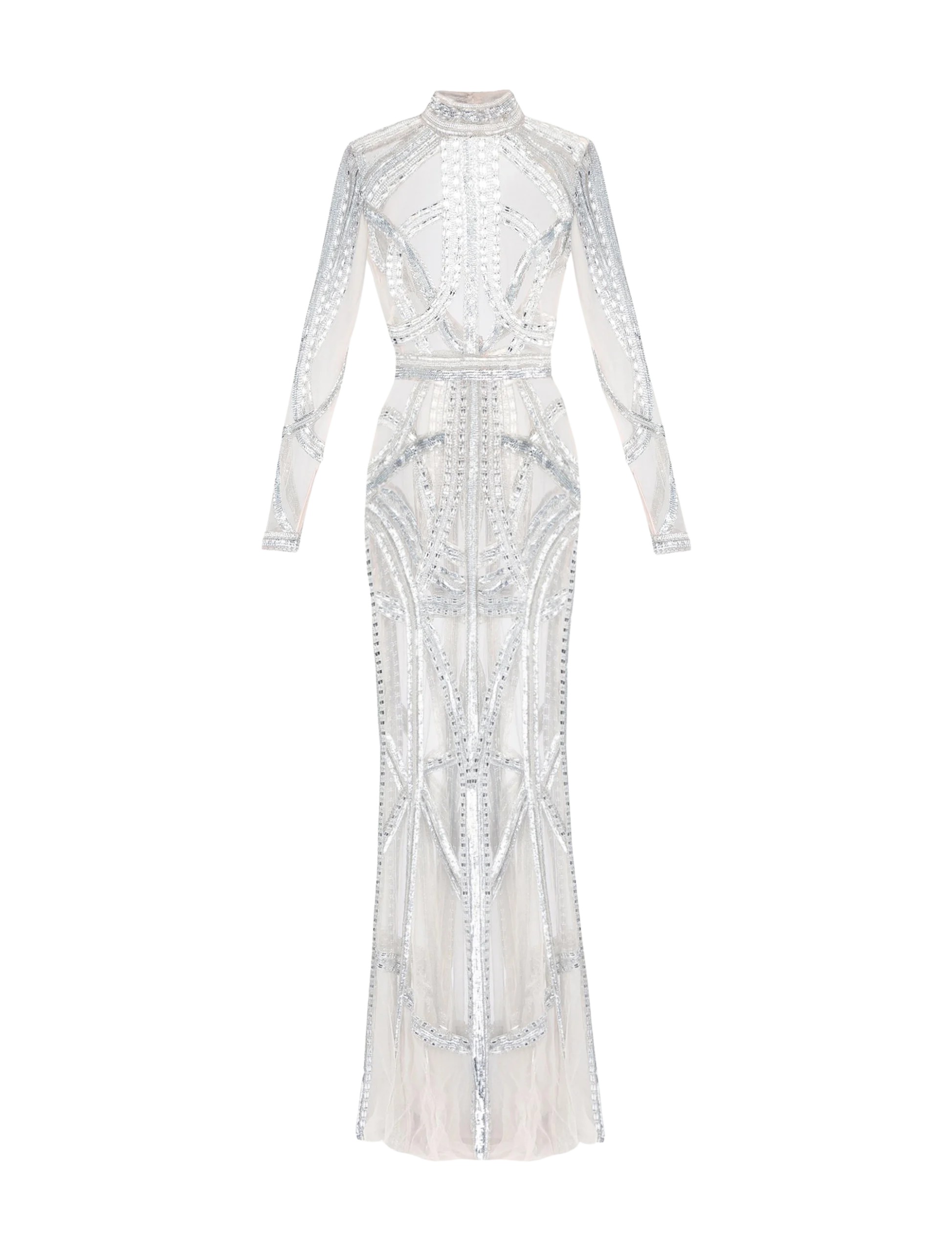 Zuhair Murad Long Sleeve Mermaid Dress