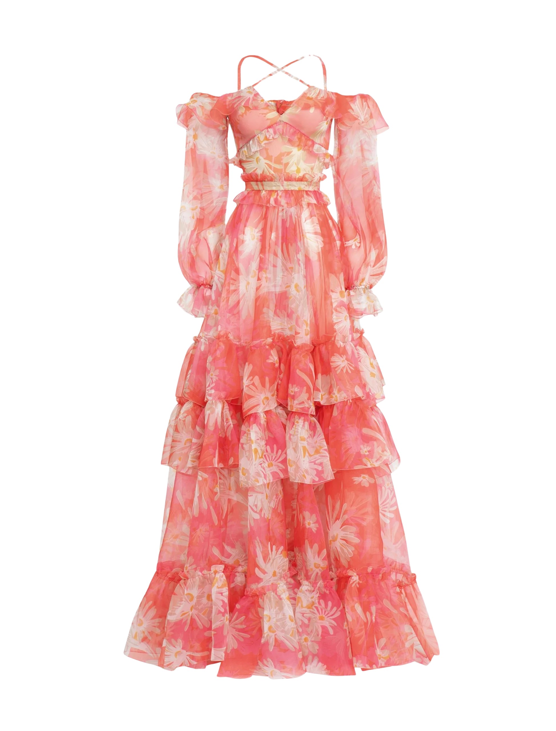 Zuhair Murad Organza Off-Shoulder Dress