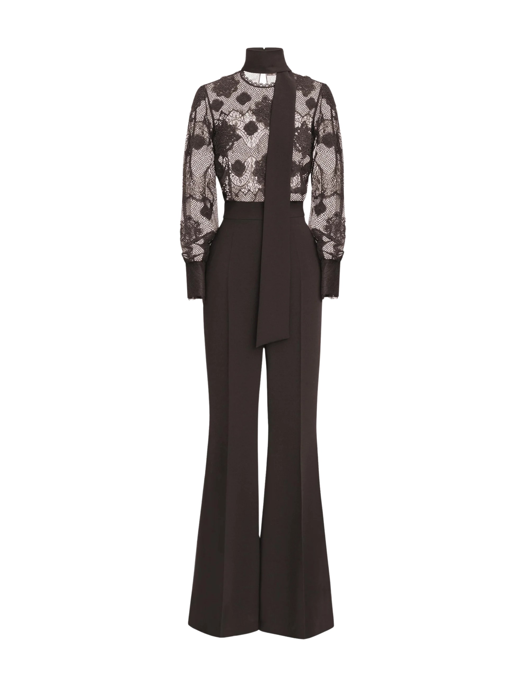 Zuhair Murad Resille & Lace Jumpsuit