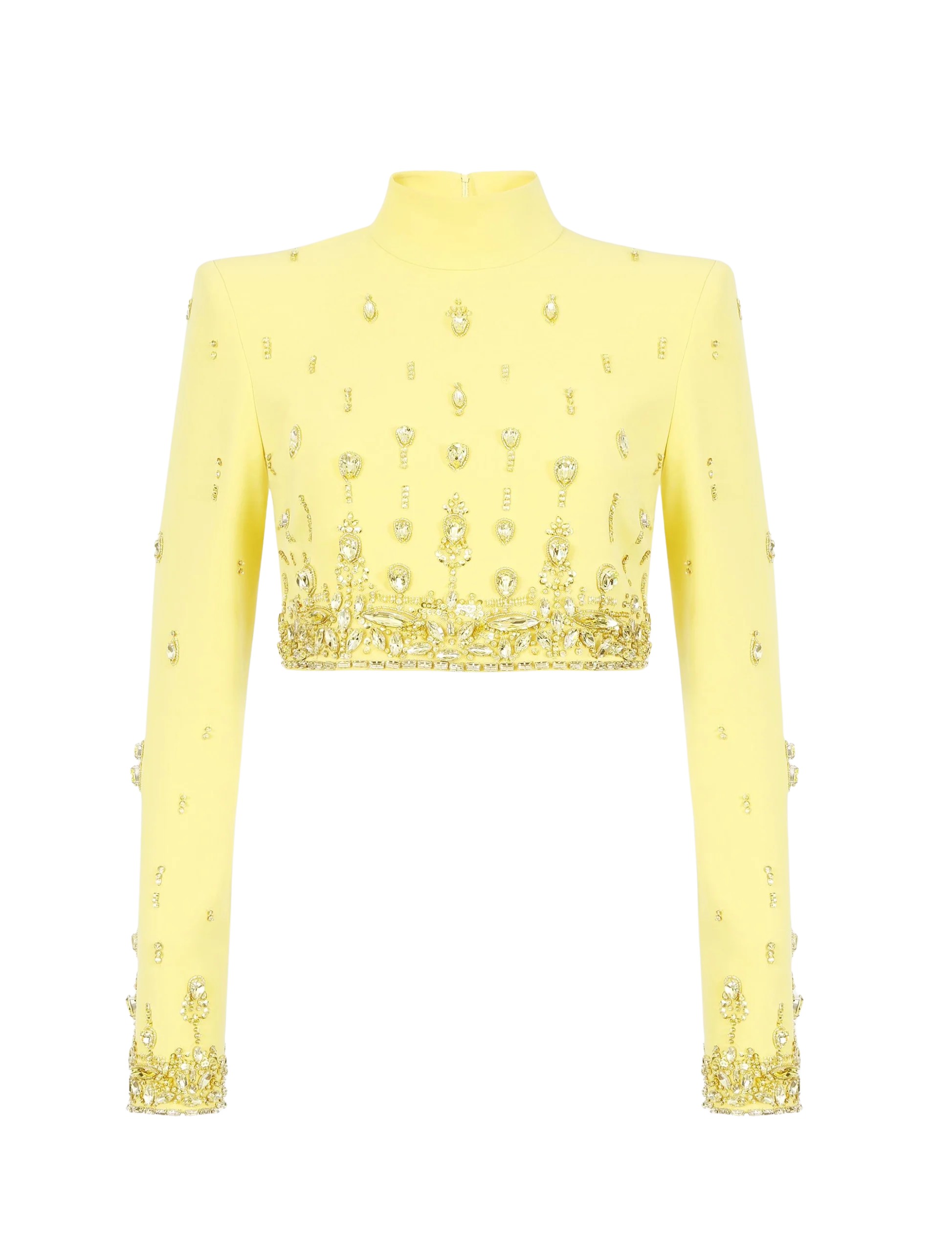 Zuhair Murad Soft Cady Beaded Top