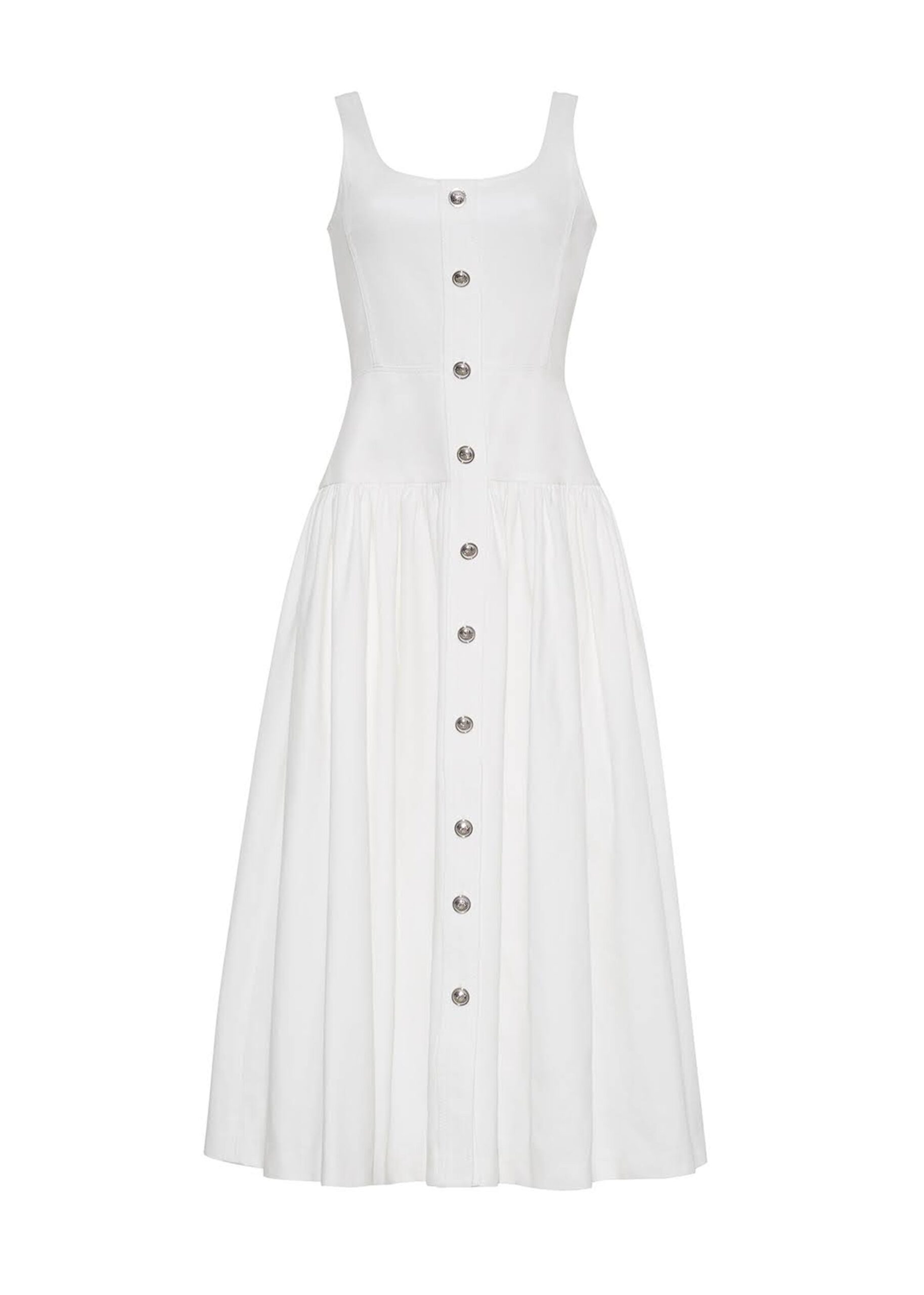 Adam Lippes Cassie dress in white denim Adam Lippes dress