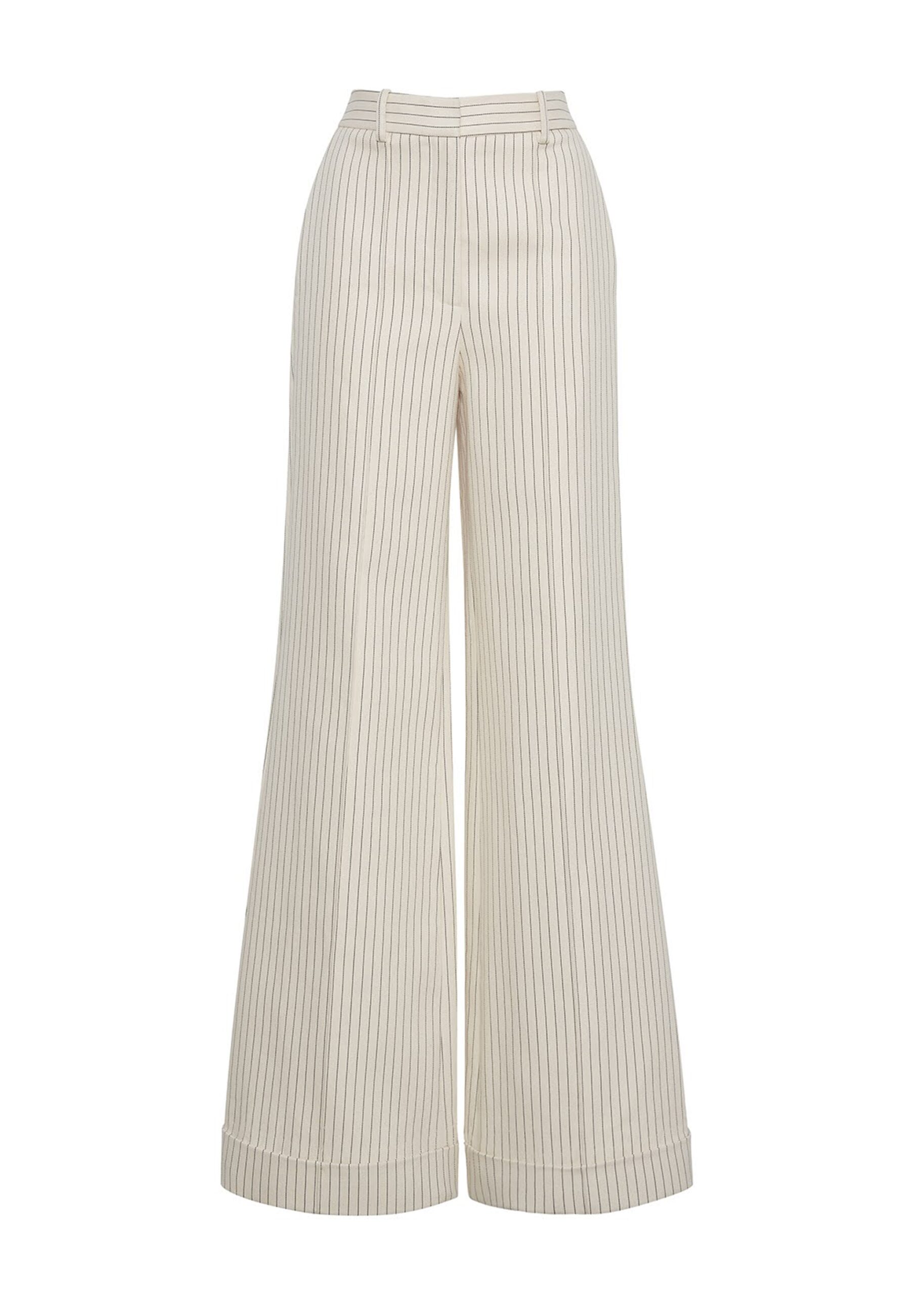 Adam Lippes Deeda pant in pinstripe twill Adam Lippes dress