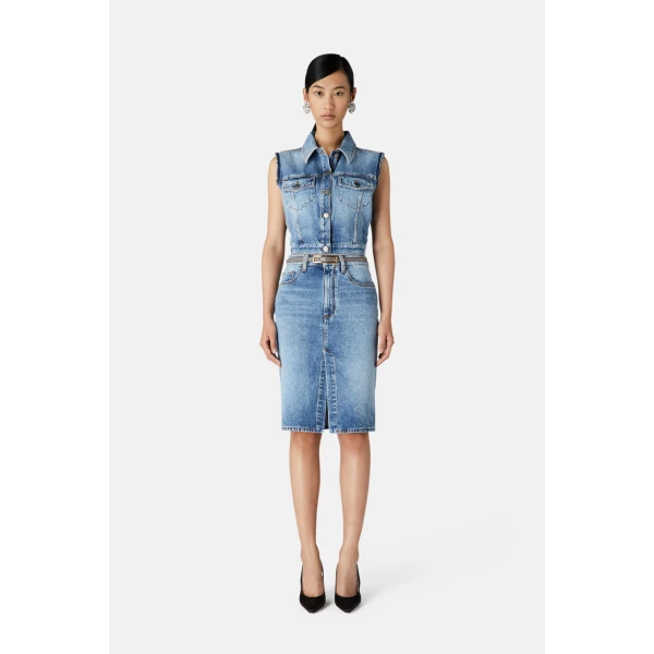 Alessandra Rich Denim Jacket, view 3