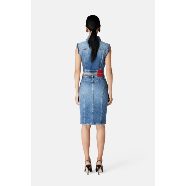Alessandra Rich Denim Jacket, view 4