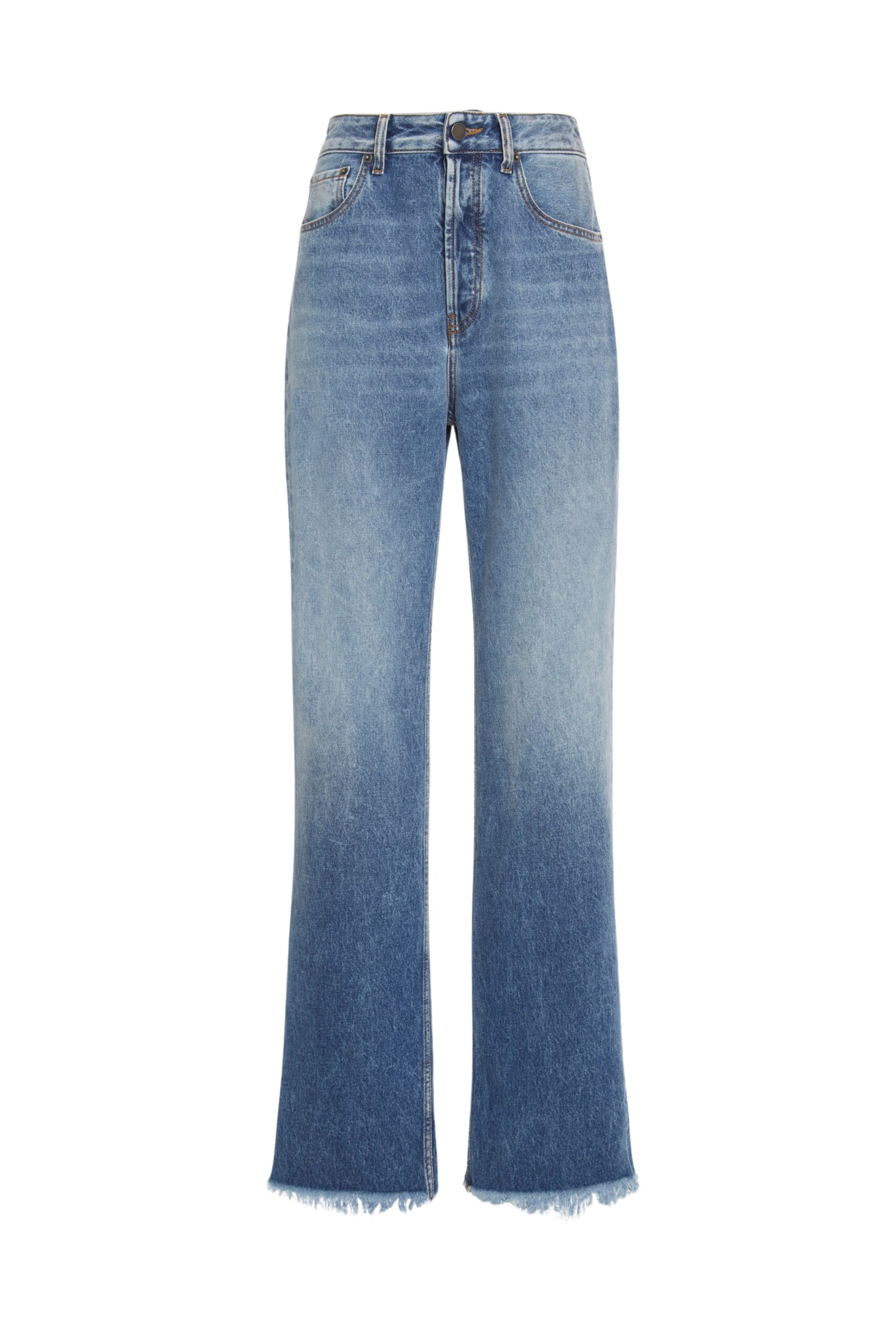 Alessandra Rich Denim Low Waist Baggy Pants