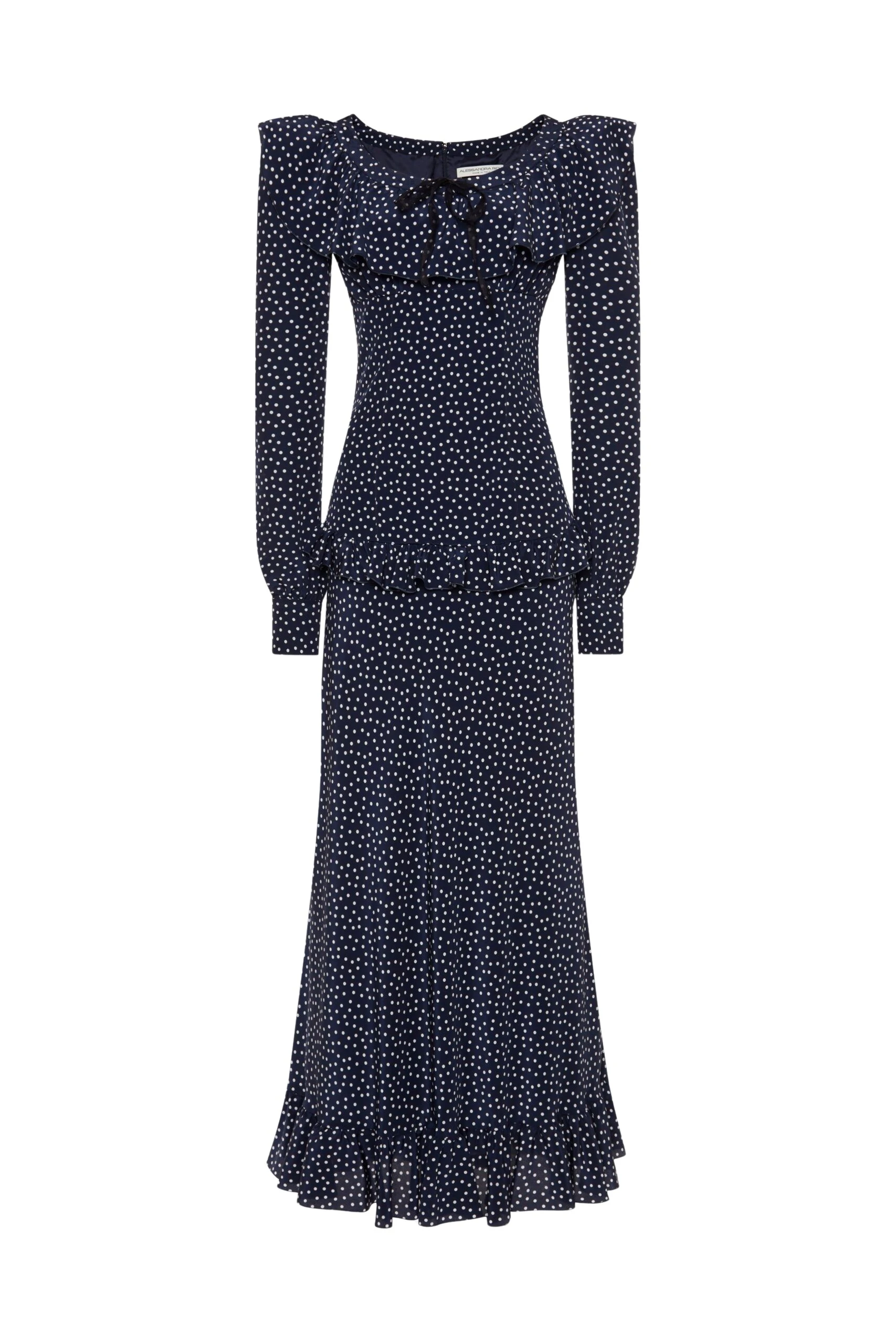 Alessandra-Rich-Polka-Dot-Dress-With-Volant-scaled82186_nobg Alessandra Rich Dresses luxury Clothing from Luxury Handbags Marketplace
