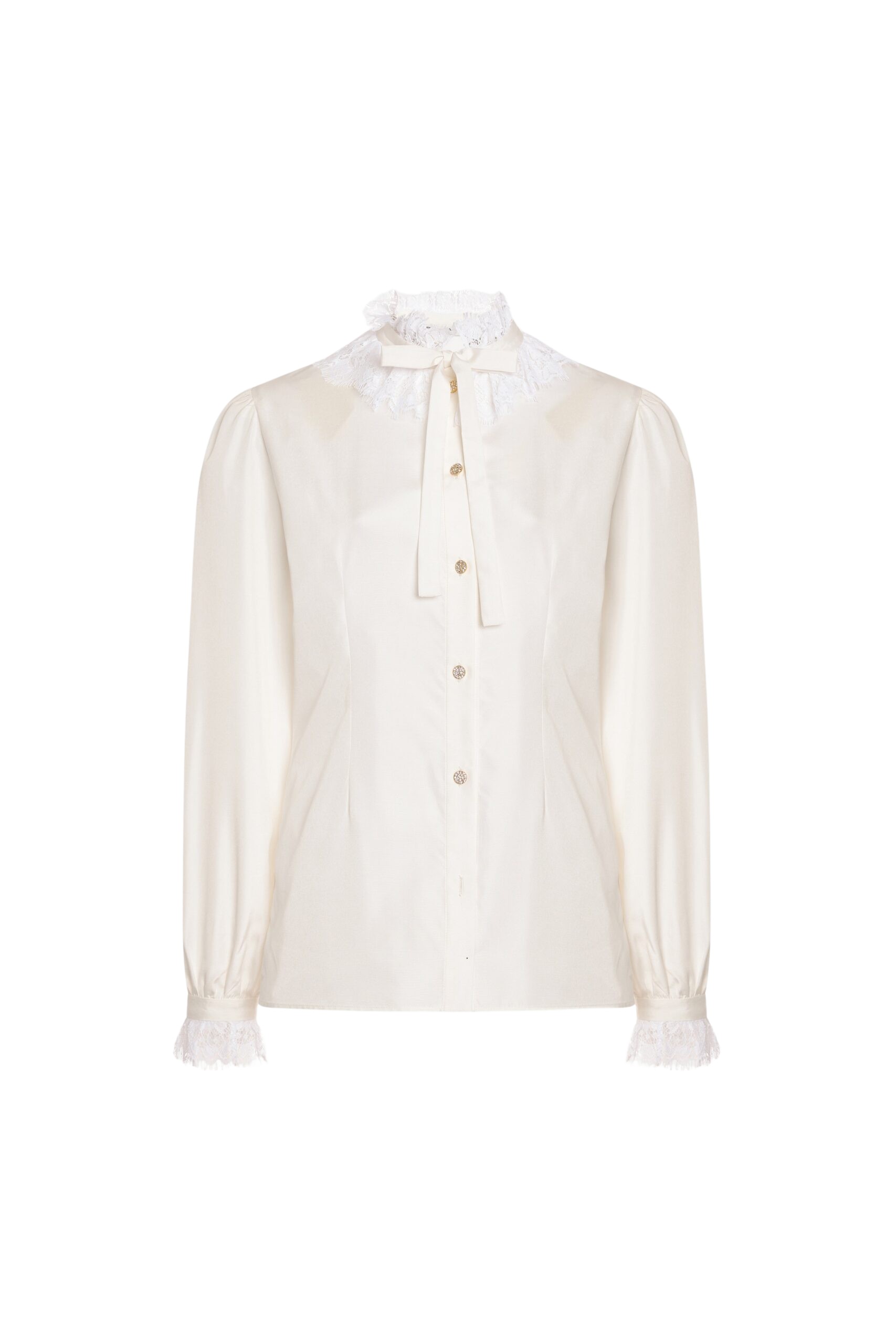 Alessandra Rich Silk Poplin Blouse