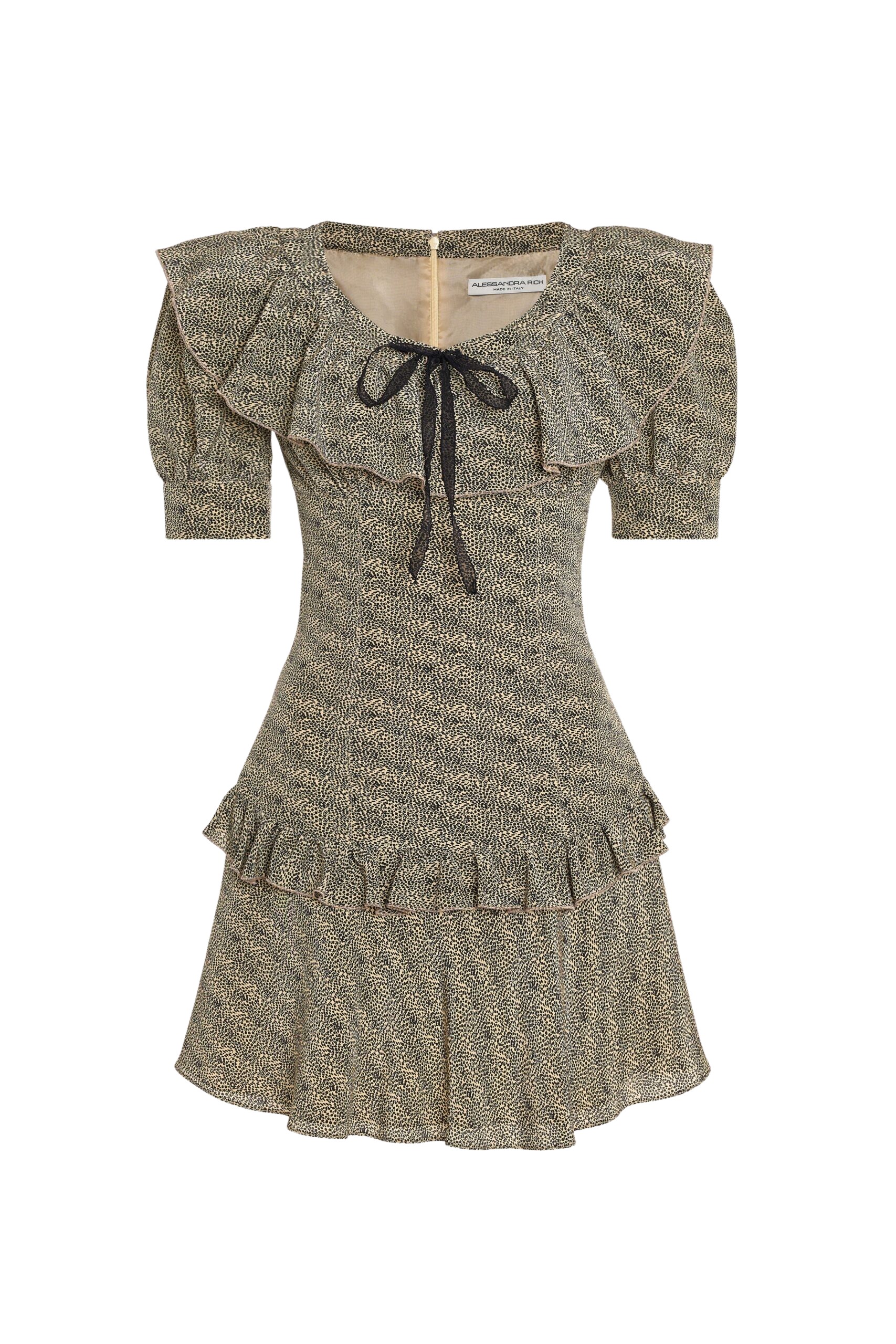 Alessandra Rich Small Leopard Print Mini Dress
