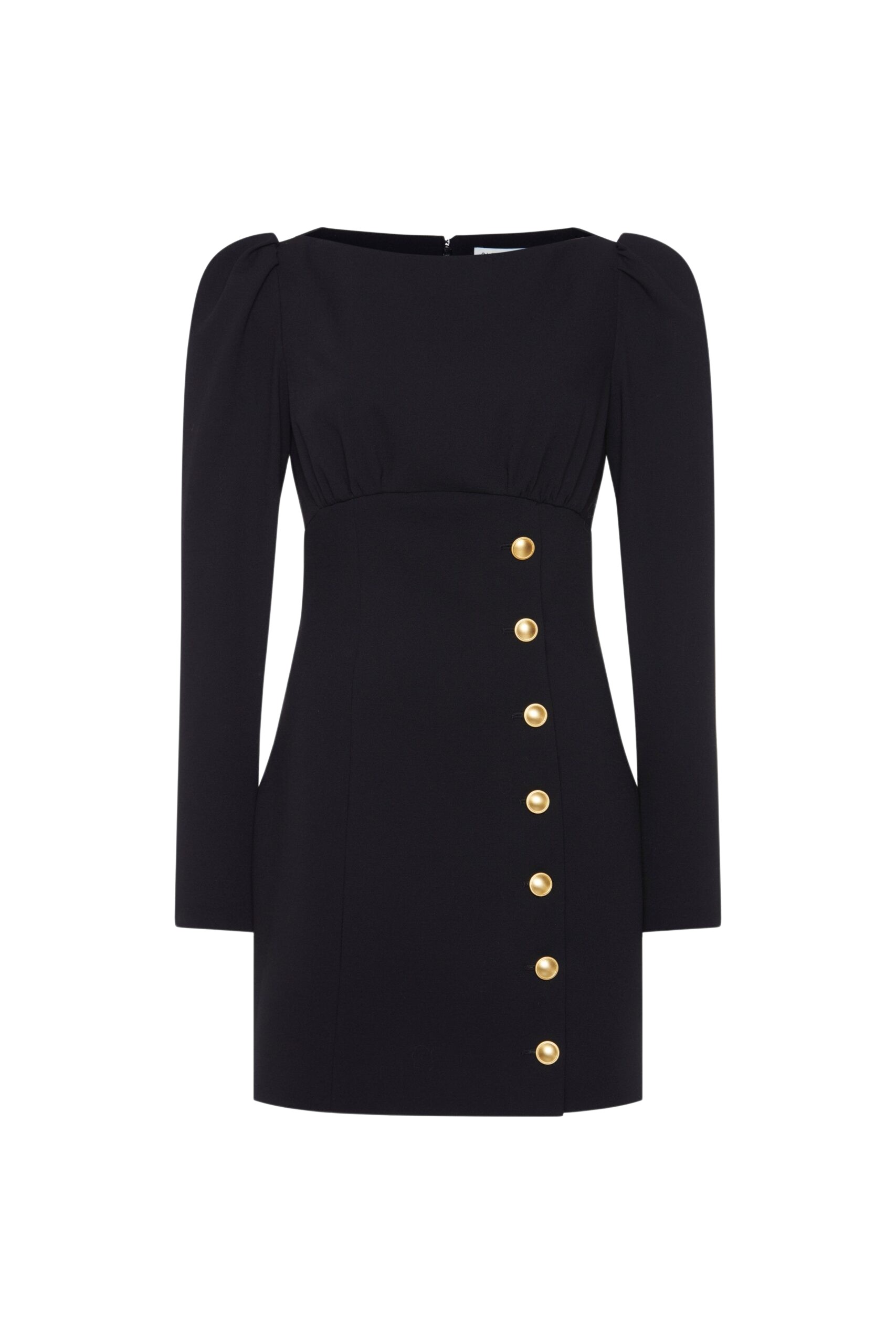Alessandra Rich Wool Crepe Mini Dress