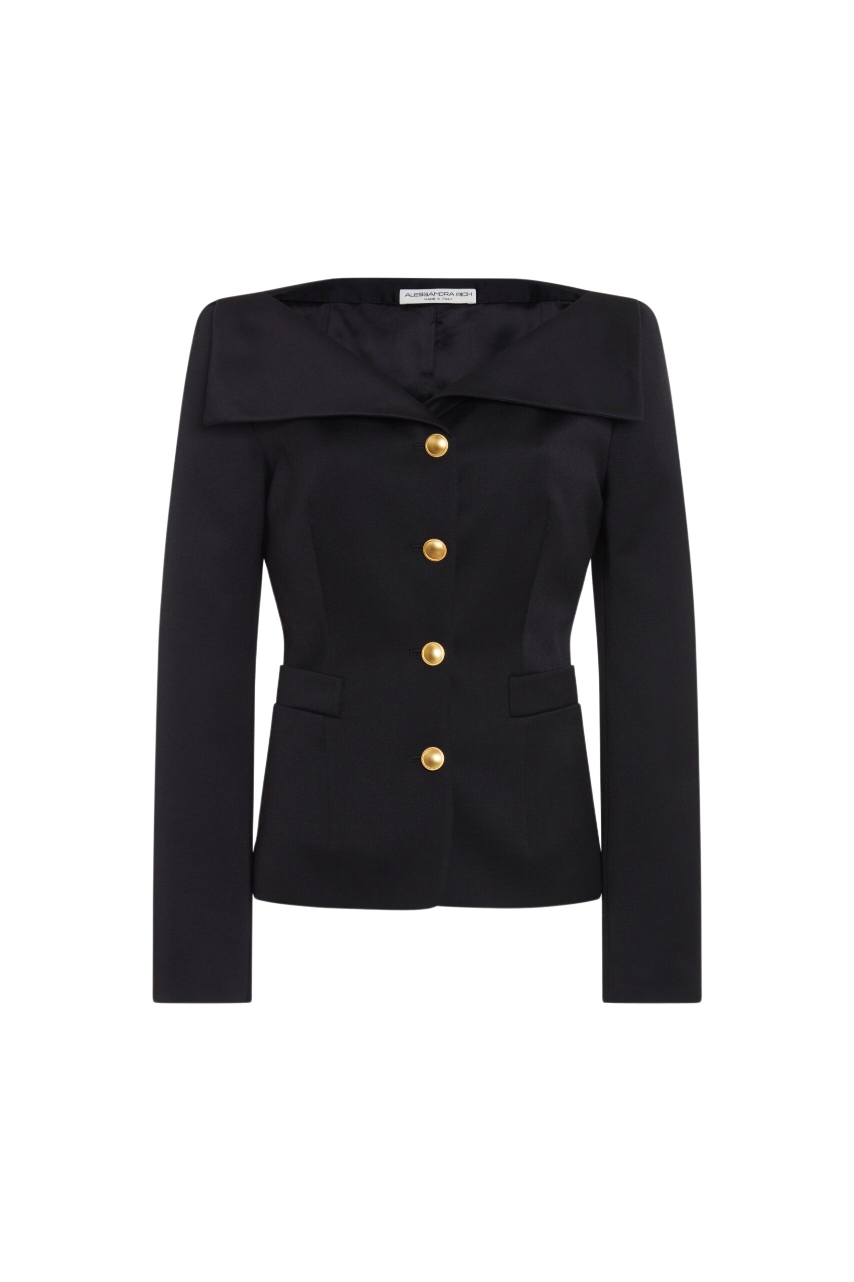 Alessandra Rich Wool Satin Jacket