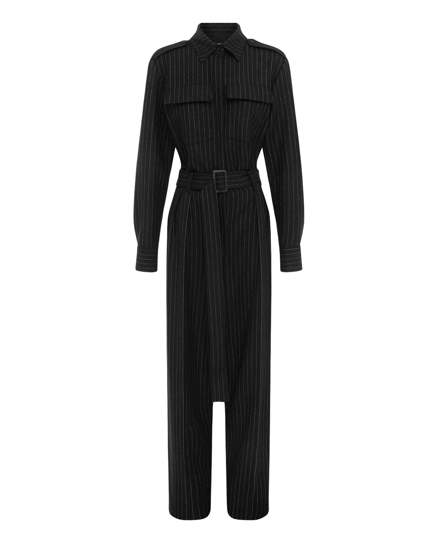 Alex-Perry-Long-Sleeve-Belted-Jumpsuit-in-Wool-Pinstripe83479_nobg Alex Perry Jumpsuit luxury Clothing from Luxury Handbags Marketplace