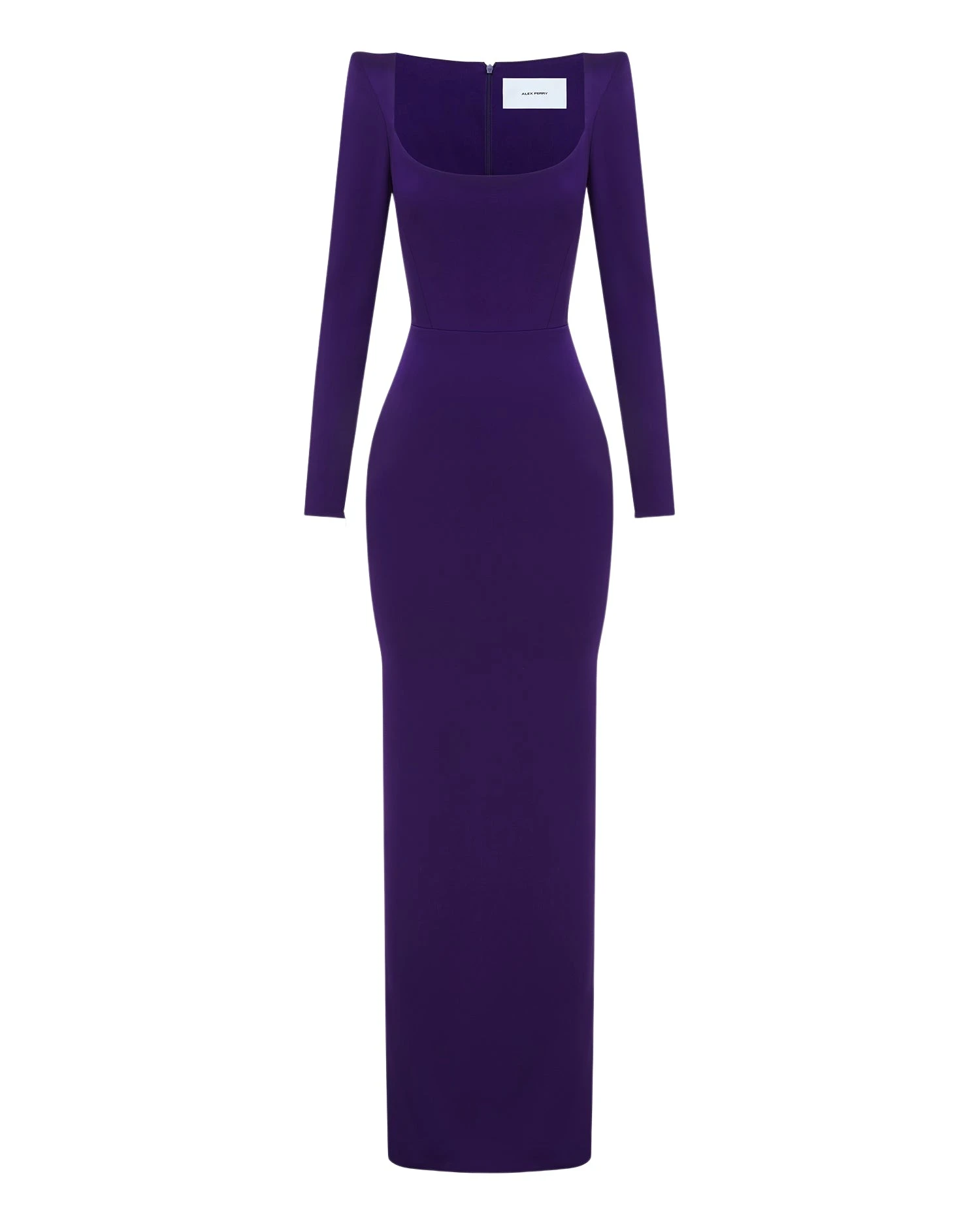 Alex-Perry-Long-Sleeve-Column-in-Satin-Crepe-Maxi-Dress36404_nobg Alex Perry Dresses luxury Clothing from Luxury Handbags Marketplace