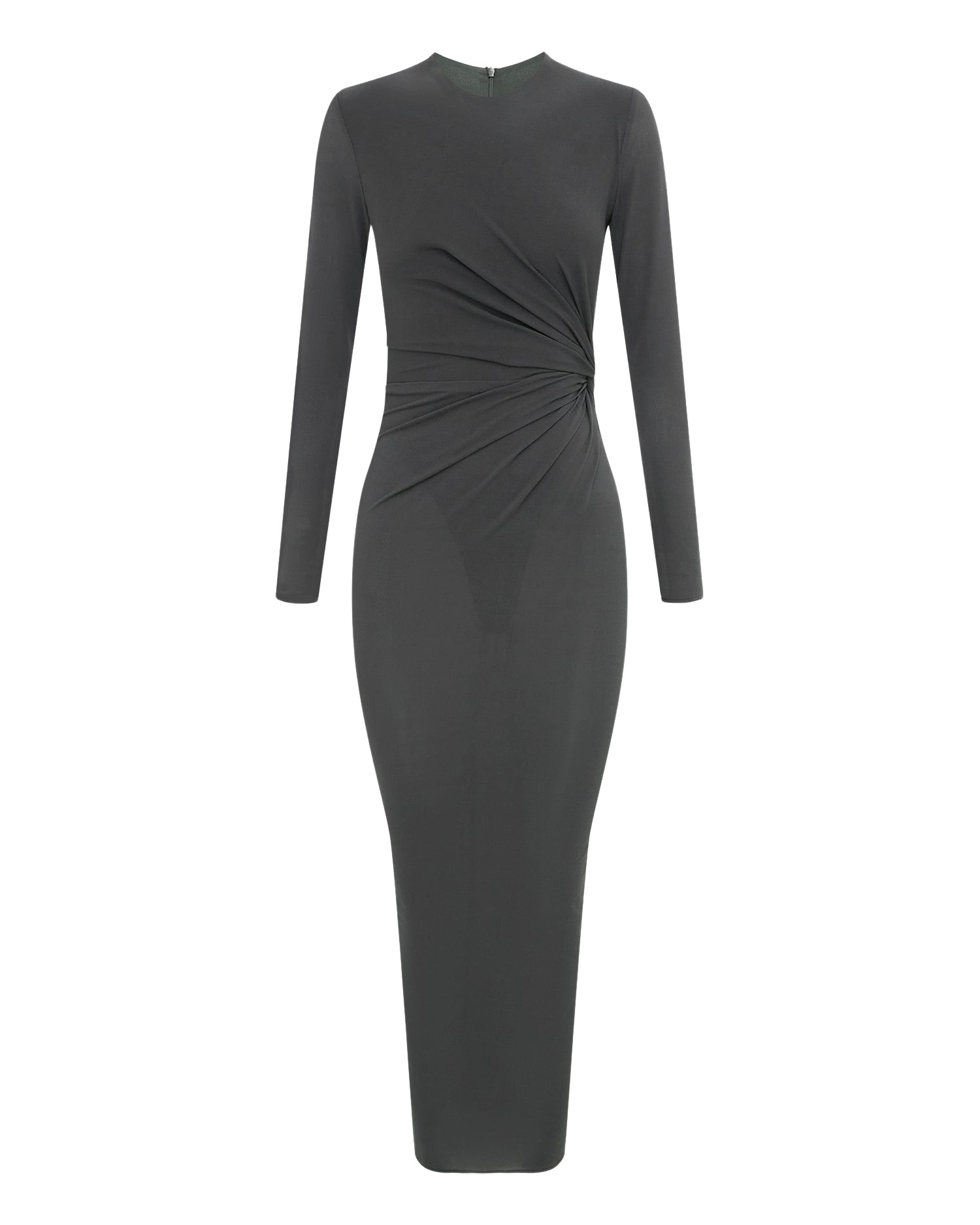Alex Perry Long Sleeve Twist Dress in Crepe Jersey