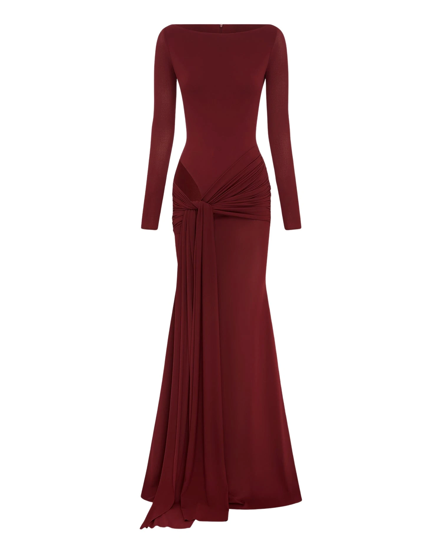 Alex-Perry-Long-Sleeve-Wrap-Gown-in-Crepe-Jersey58409_nobg Alex Perry Dresses luxury Clothing from Luxury Handbags Marketplace