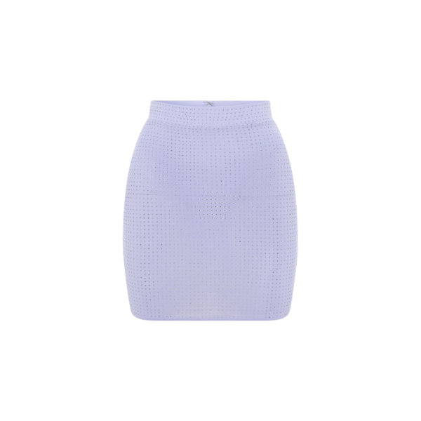 Alex Perry Mini Skirt in Crystal Jersey
