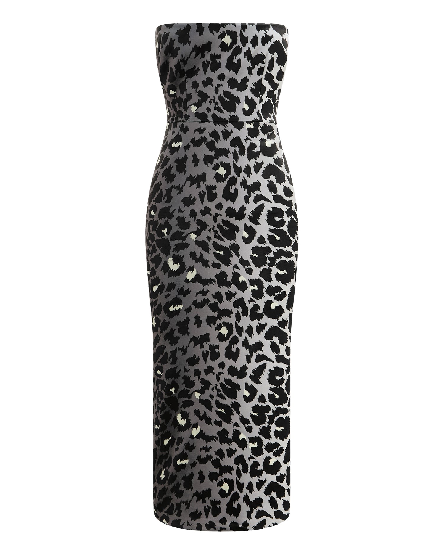 Alex Perry Strapless Dress in Printed Velvet