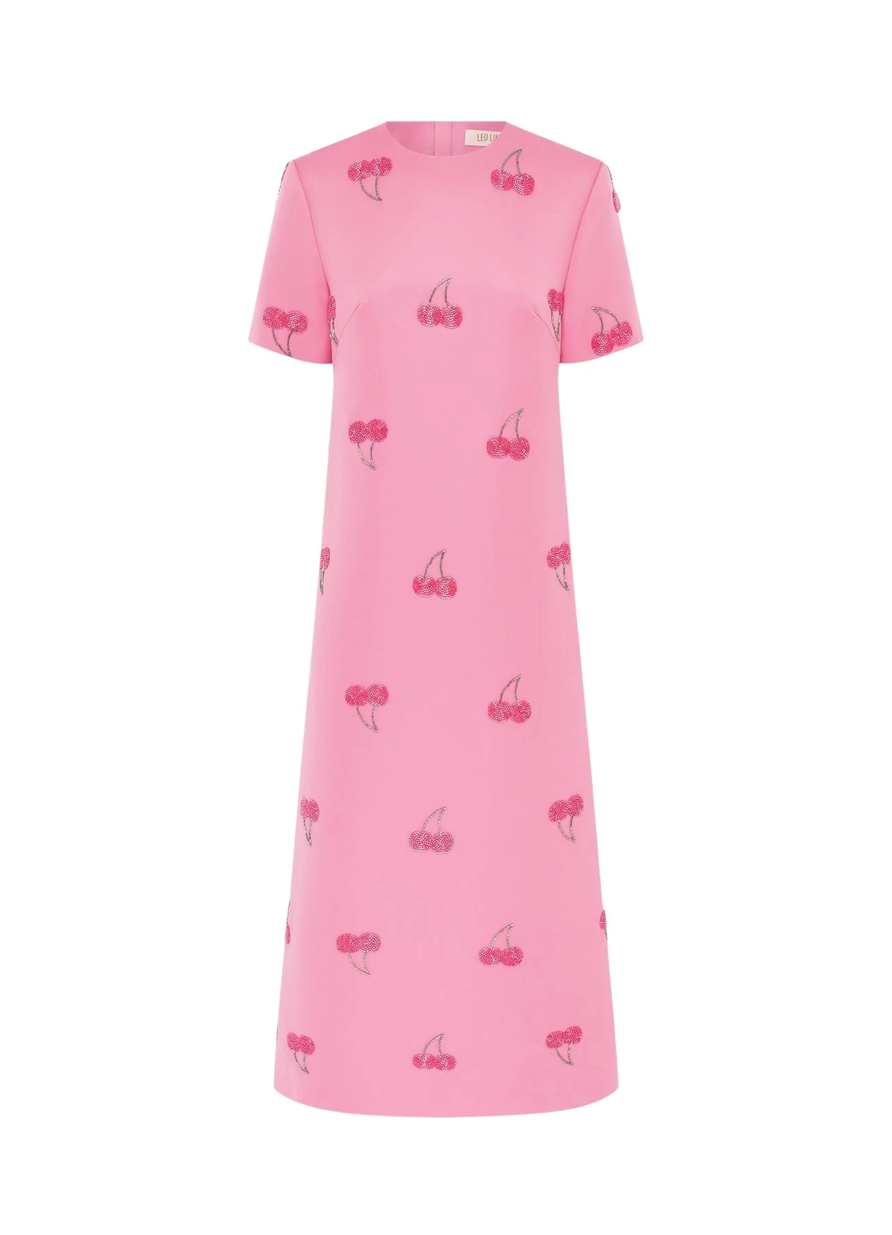 Leo-Lin-Manon-Embellished-Shirt-Midi-Dress-Pink-Cherry-Beading72770_nobg Leo Lin Dresses luxury Clothing from Luxury Handbags Marketplace