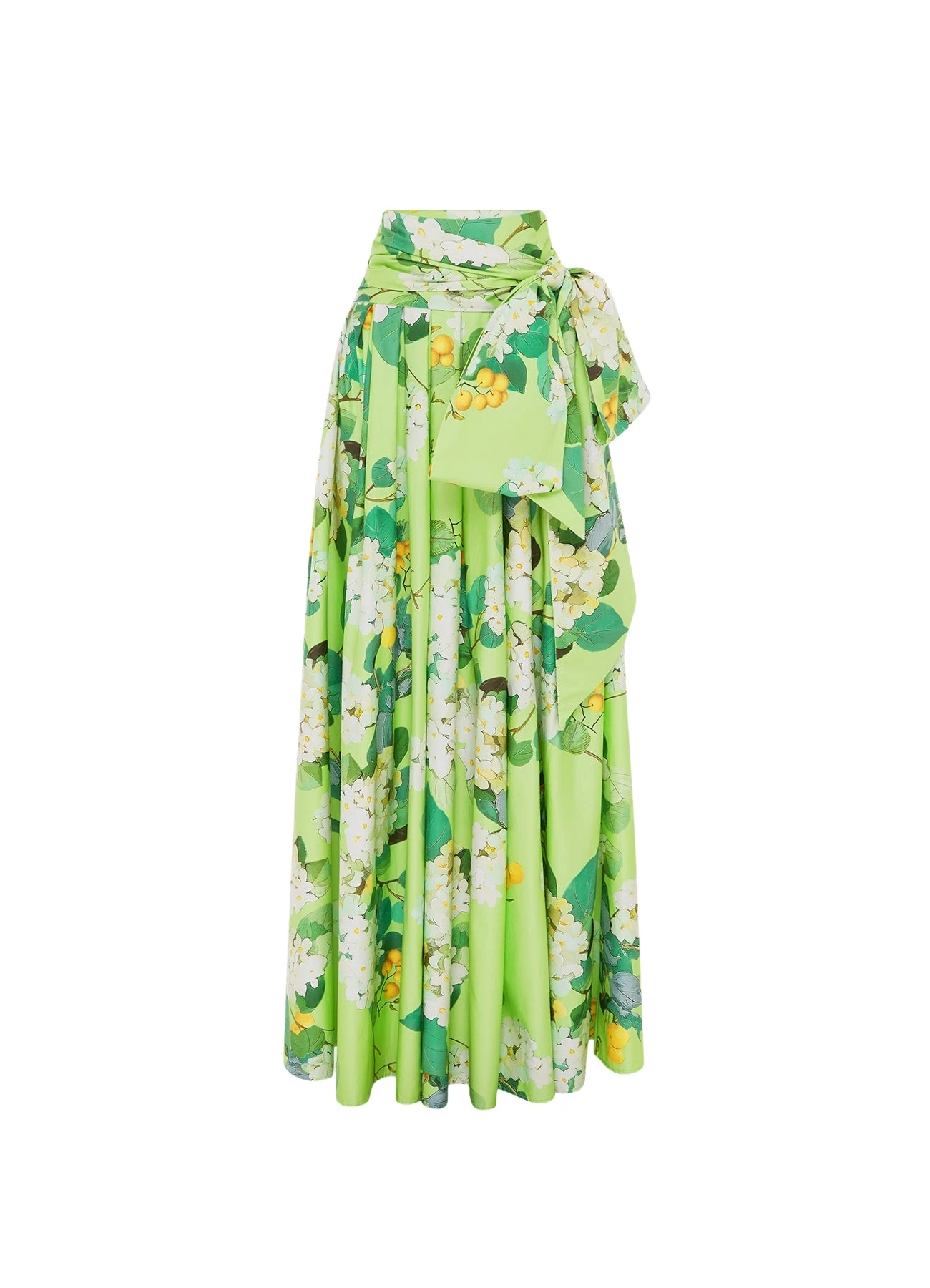 Leo-Lin-Valerie-Maxi-Skirt-Hydrangea-in-Lime99898_nobg Leo Lin Skirts luxury Clothing from Luxury Handbags Marketplace