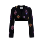 Markarian Camellia Sacred Heart Embroidered Bolero Jacket Markarian