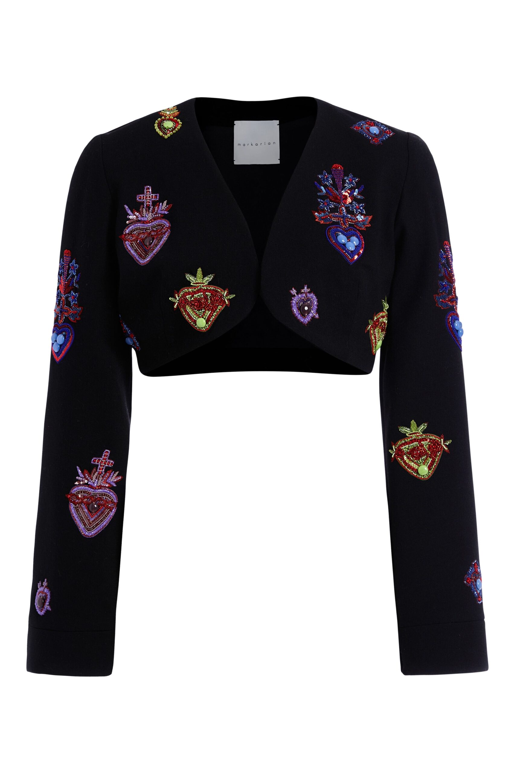 Markarian Camellia Sacred Heart Embroidered Bolero Jacket Markarian