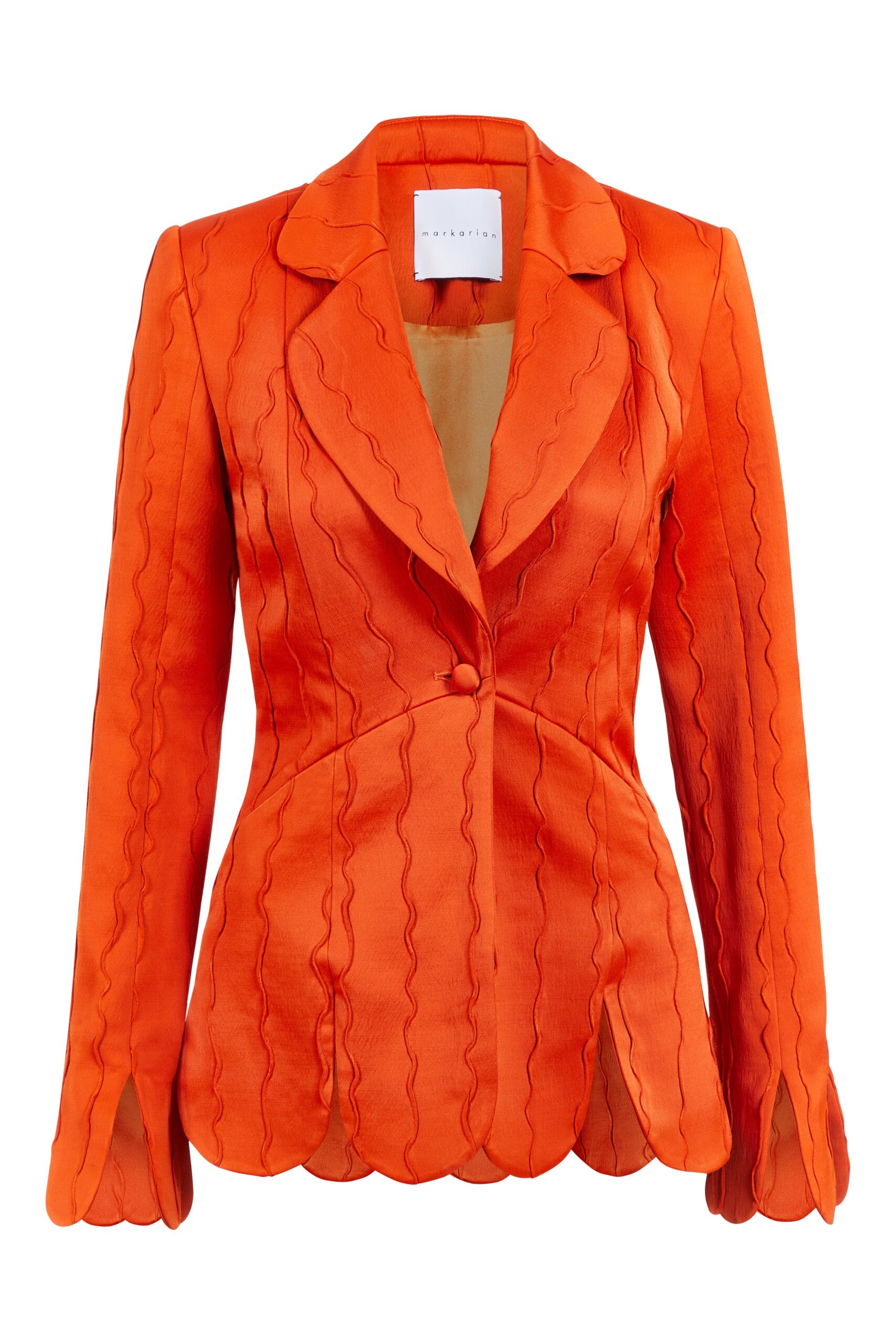 Markarian Carrie Orange Wave Blazer Markarian